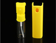 China Rociador amarillo de la bomba del perfume 20ml, mini botella plástica del espray con Shell plástico fábrica