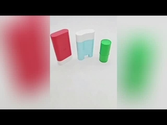 Contenedor de 15g de plástico de calidad avanzada con soporte de relleno en el fondo