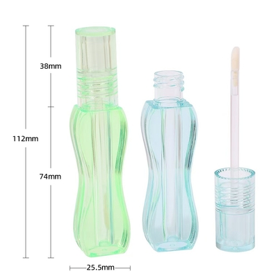 Colorido diseño único pequeña cintura plástico tubo de esmalte labial
