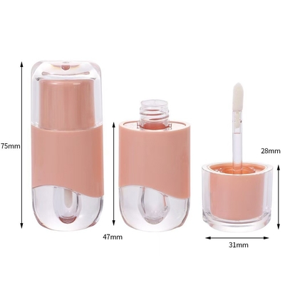 2.3ML tubo de brillo labial vacío forma linda con colores personalizados nombre del artículo tubo de brillo labial impresión de serigrafía personalizada