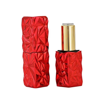 16.5*120.35mm Grilla electroplatación 5g Contenedor de tubo de lápiz labial bonito para maquillaje