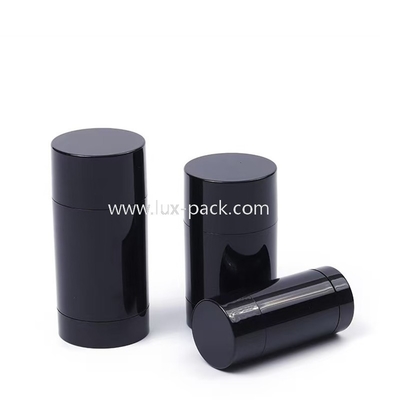 Contenedor de barra desodorante negro DE UNA SOLA CAPA de 15 ml a 100 ml