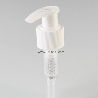 Bomba de loción de plástico de color a medida 24/410 28/410 para cosméticos