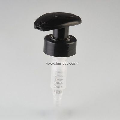 Bomba de loción de plástico izquierda-derecha de 24 mm y 28 mm de color personalizado