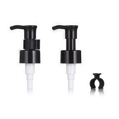Bomba de loción PP personalizada con clip para cuidado de la piel 24/28mm