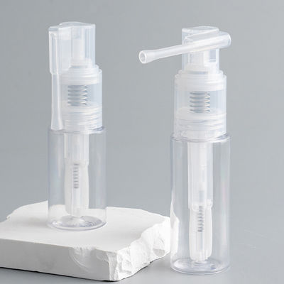 Botella de PET de plástico al por mayor con cabezal de bomba pulverizadora de polvo en tamaños de 14 ml, 18 ml, 25 ml, 35 ml, 50 ml y 60 ml para una aplicación sin problemas