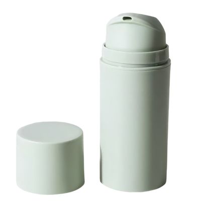 Botella de bomba sin aire recargable de 50 ml con impresión a color personalizada para cuidado de la piel y cosméticos