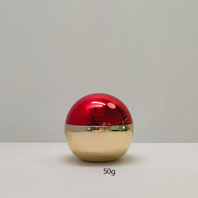 Custom Color 50g PS Plastic Lightweight Spherical Cream Jar with 100% Fresh PET and 20 Days Lead Time
