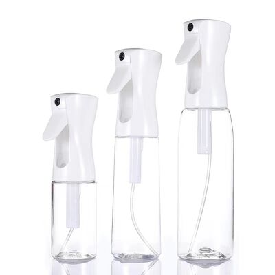 Botella pulverizadora continua de PET de 200 ml a 500 ml con tecnología de niebla, certificada REACH, colores personalizados