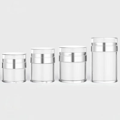 Botella con bomba sin aire de 15 ml, 30 ml, 50 ml, 100 ml para suero de cuidado de la piel, loción con elegante diseño de embalaje cosmético