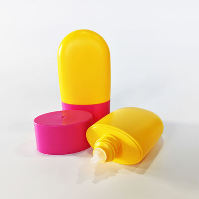50ml Botella plástica cosmética portátil y personalizable para protector solar y BB Cream
