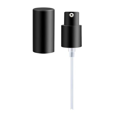 Bomba de crema antigoteo de 24/28 mm con tapa protectora completa para botellas cosméticas