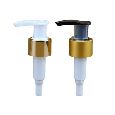 24/410 28/410 Bomba Cosmética de Aluminio Dorado Dispensador de Emulsión de Plástico para Botella de Lavado de Manos Bomba de Loción Recargable para Gel de Ducha