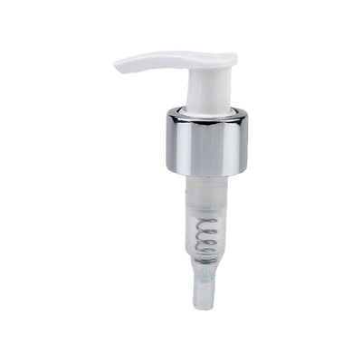 24/410 28/410 Bomba Cosmética de Aluminio Dorado Dispensador de Emulsión de Plástico para Botella de Lavado de Manos Bomba de Loción Recargable para Gel de Ducha