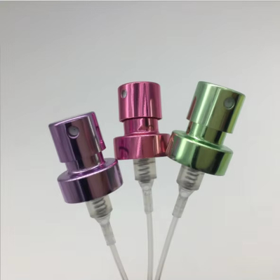 Forma de color personalizada 13/400 15/400 18/400 bomba de pulverización de niebla fina para botellas