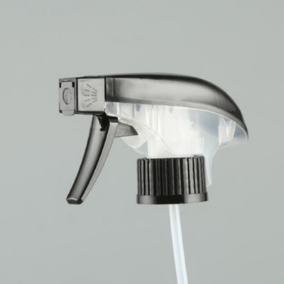 28 / 410 Pulverizador de disparo de doble pared PP para limpieza y lavado