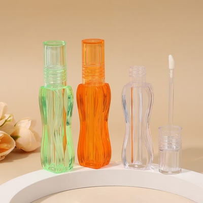 Colorido diseño único pequeña cintura plástico tubo de esmalte labial