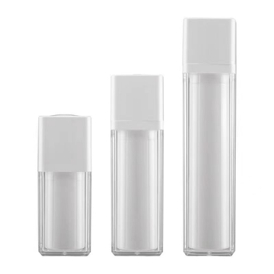 Fabrica botella sin aire de 30 ml con capacidad de color personalizada para el cuidado de la piel