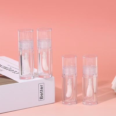 Plastic Transparente Gran Cabeza Cepillo de labios Glaseado tubo pequeño para resaltar líquido