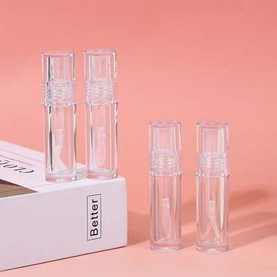 Cabeza de cepillo de silicona transparente tubo de plástico de esmalte labial 4.5 ml