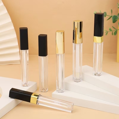 Esbelto Cuadrado de labio de esmalte de tubo de color personalizado para cosméticos impecables de contorno