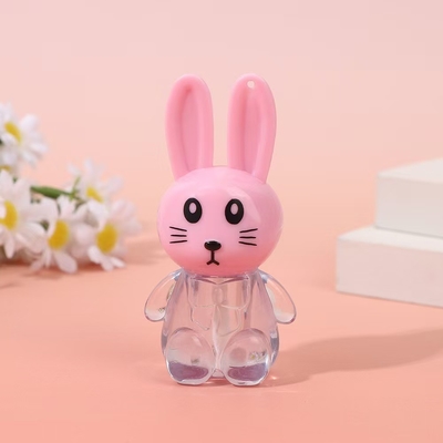 Tubo portátil de esmalte de labios de conejo con cepillo de color personalizable y fácil de llevar