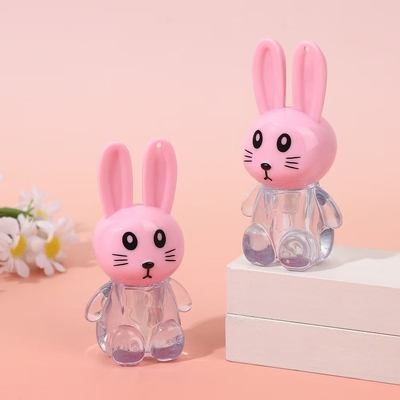 Tubo portátil de esmalte de labios de conejo con cepillo de color personalizable y fácil de llevar
