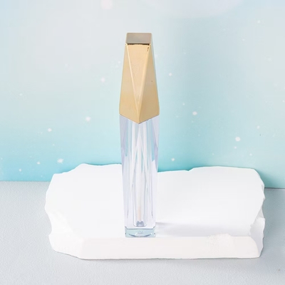 4.5 ml tubo de esmalte labial de color personalizado con aplicador de varilla flocada de forma irregular