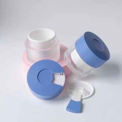 Jarrón de crema redonda de 15 ml, 30 ml y 50 ml de capacidad con cuchara y diseño personalizado