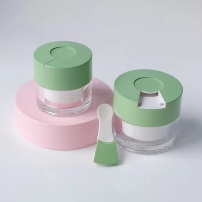 Jarrón de crema redonda de 15 ml, 30 ml y 50 ml de capacidad con cuchara y diseño personalizado