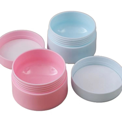 Jarrón de crema de plástico de alta gama 50g con múltiples colores para el cuidado de la piel