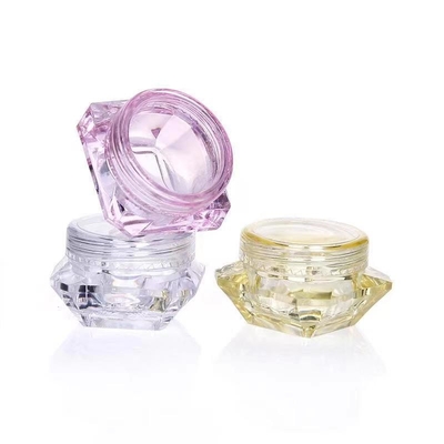 Color transparente 20g Jarrón de crema de plástico para cosméticos para el cuidado de la piel