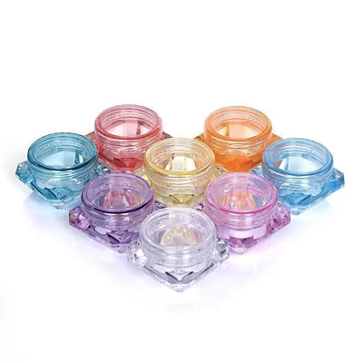 Color transparente 20g Jarrón de crema de plástico para cosméticos para el cuidado de la piel
