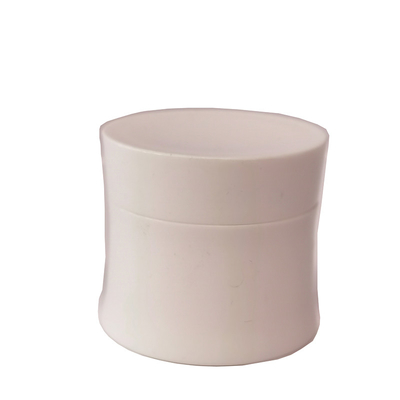 Jarrón de crema de plástico oval 50g con pared interior para cosméticos para el cuidado de la piel