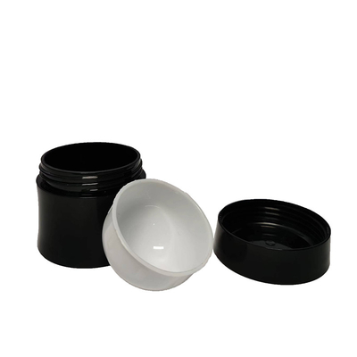 Jarrón de crema de plástico oval 50g con pared interior para cosméticos para el cuidado de la piel