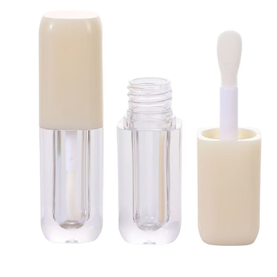 Tubo de esmalte labial cuadrado compacto y llamativo