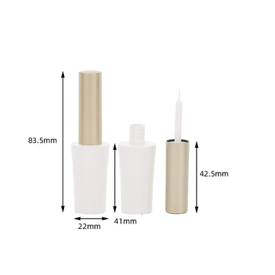 Cosméticos esencial opaco tubo de esmalte labial con aplicador de cepillo conveniente
