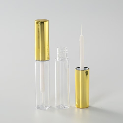 Capuchón de cabeza de aluminio PETG botella para el líquido de reparación del tubo de esmalte labial se puede personalizar con logotipo