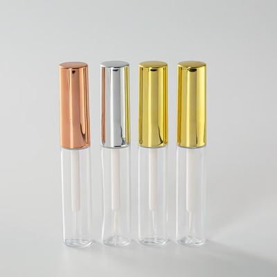 Capuchón de cabeza de aluminio PETG botella para el líquido de reparación del tubo de esmalte labial se puede personalizar con logotipo