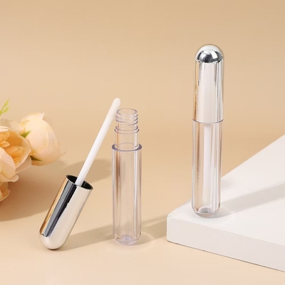 Hidratante de plata de aluminio tapa de cabeza de plástico de labio esmaltado tubo de tecnología sentido