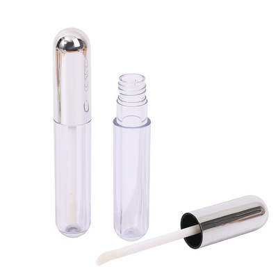 Hidratante de plata de aluminio tapa de cabeza de plástico de labio esmaltado tubo de tecnología sentido
