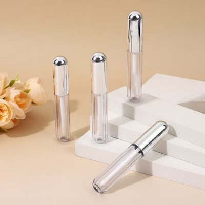 Hidratante de plata de aluminio tapa de cabeza de plástico de labio esmaltado tubo de tecnología sentido