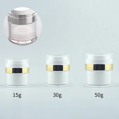 15G 30G 50G 100G Jar de plástico sin aire con bomba de vacío colores personalizados para el embalaje final