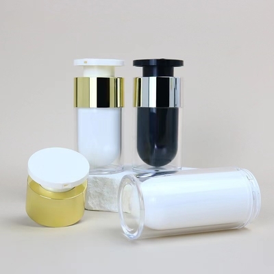 Botella de acrílico vacía 15ML 30ML 50ML Contenedor de cosméticos vacíos colores y logotipo personalizados