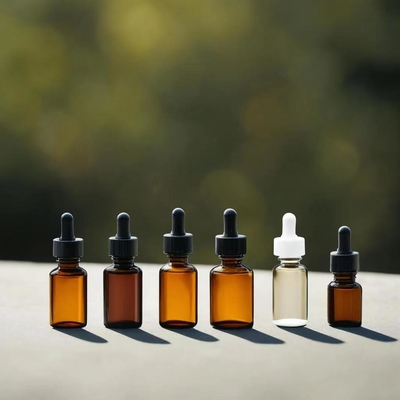 Botella de vidrio esencial de 10ml 30ml 50ml 100ml 500ml vacía personalizada
