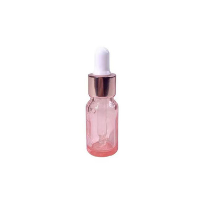 Botella de vidrio de hombro redondo vacío de aceite personalizado con gotero de aluminio 10ML 30ML 50ML