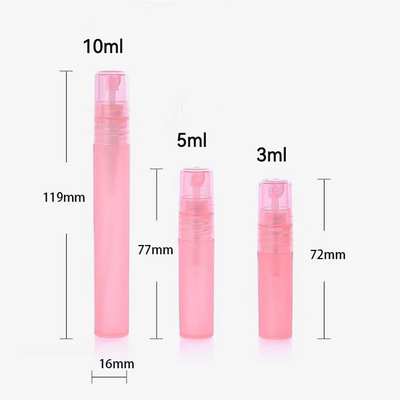 3ML 5ML y 10ML Pluma de pulverización de perfume de plástico Contenedor vacío para perfume con acabado de color mate