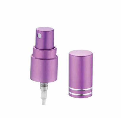 Pulverizador de niebla fina de plástico y aluminio 18/410 para botellas de perfumes de colores vibrantes