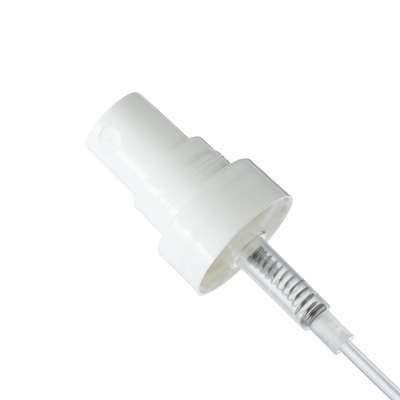 Blanco clásico doble paso 18 / 410 rociador de niebla fina para plástico cosmético y duradero tipo PP