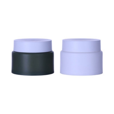 Purple 80g Jarrón de crema de plástico Apoyo a la personalización para cosméticos